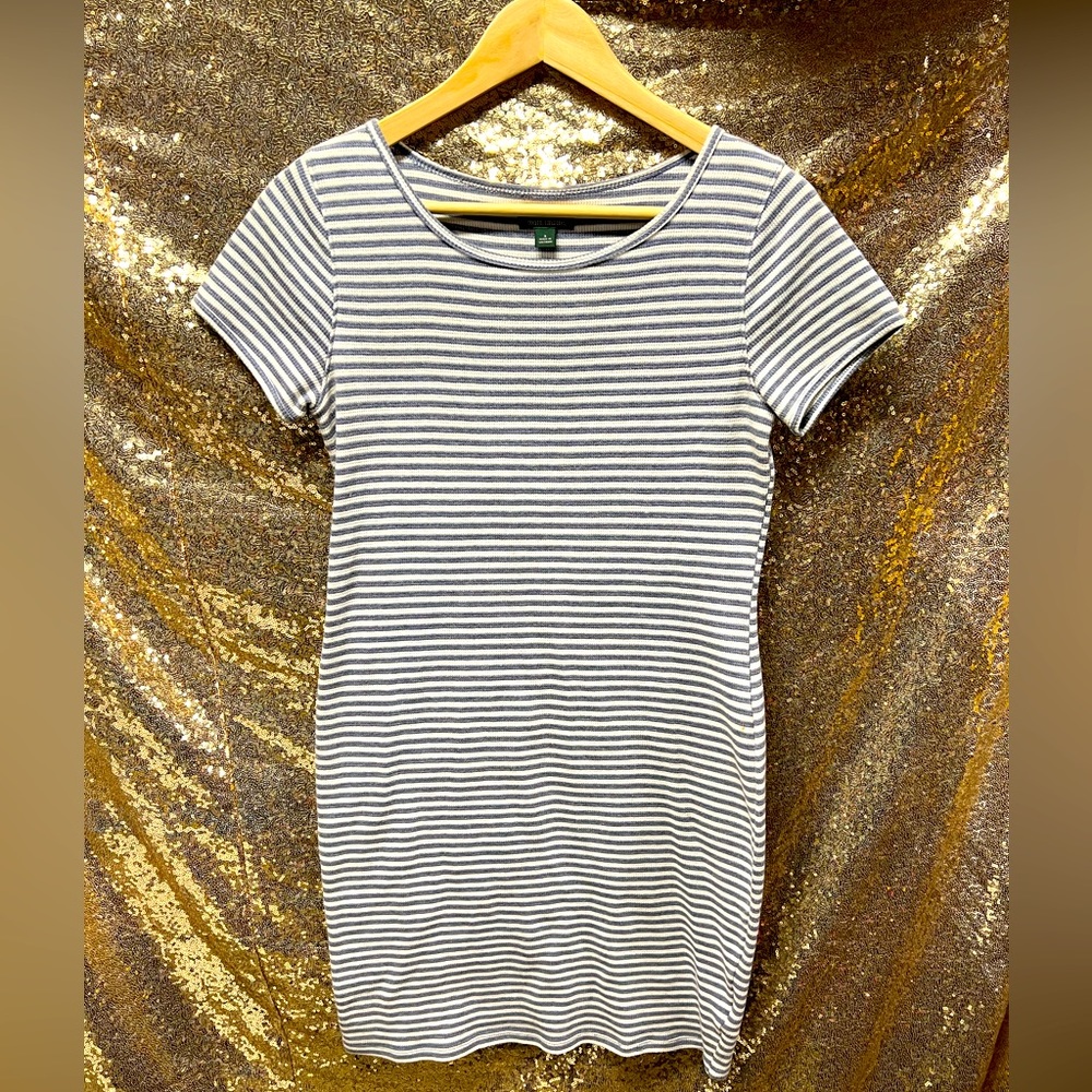 Shirt Dress-ribbed/waffle knit